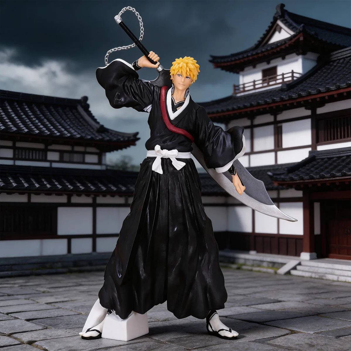 Bleach Kurosaki Ichigo Anime Actionfigur Modell Statue Desktop-Ornament Sammlerstück Kleines Geschenk Halloween Weihnachten Valentinstag Geschenkdekoration