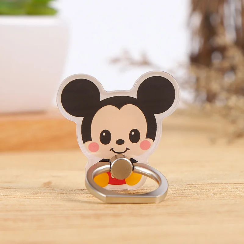 Disney Kawaii Topolino Minnie Supporto per telefono cellulare Mobile Winne the Pooh Anello per telefono Fibbia Figura di cartone animato Supporto per telefono Bambola