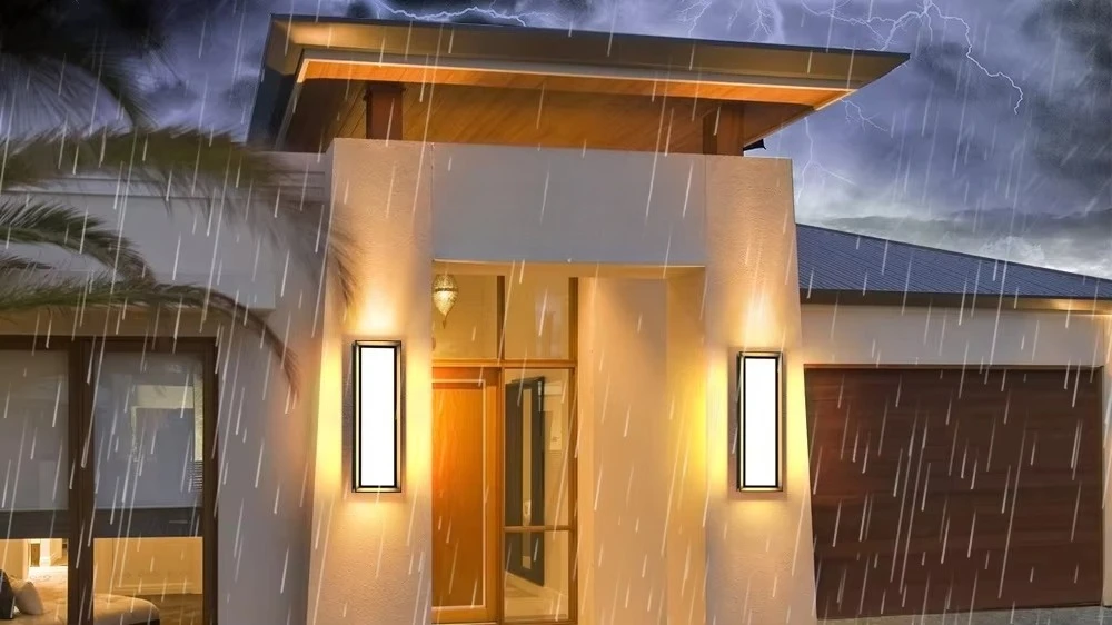Dimmable Wall Outdoor Lamp 24 Inch Stock Weatherproof Contemporary Outdoor Sconces Balcony Courtyard Construction