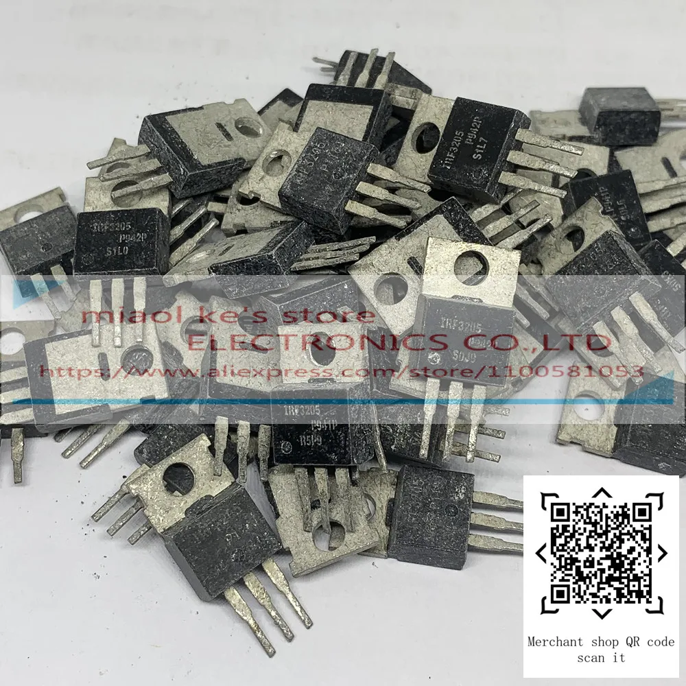 10pcs: IRF3205PBF IRF3205 (With tin) - MOSFET N-channel 55V 110A (Tc) 200W (Tc) TO-220AB