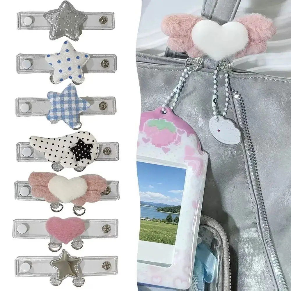 Funny Heart Bag Hanging Buckle Wing Cloud Ita Bag Buckle Transparent Love Star Keychain Women