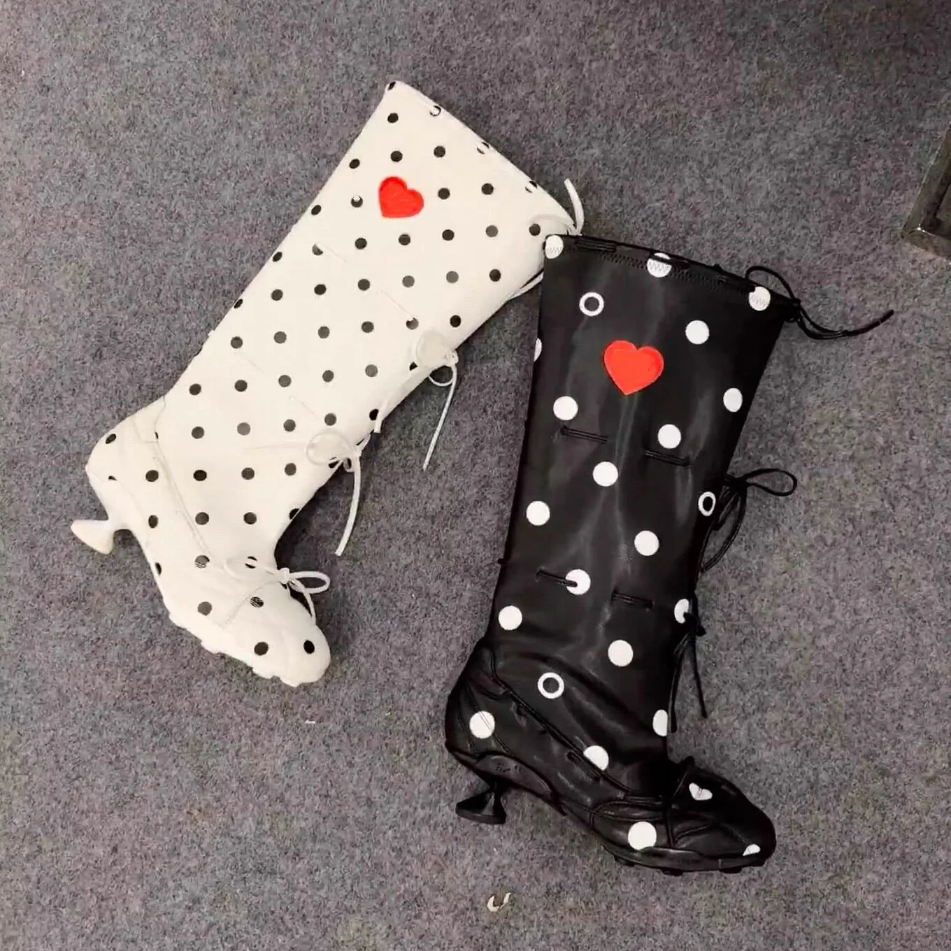 Retro Chunky Heel Long-leg Boots Women's 2026New Autumn and Winter Thin High-leg Knight Boots