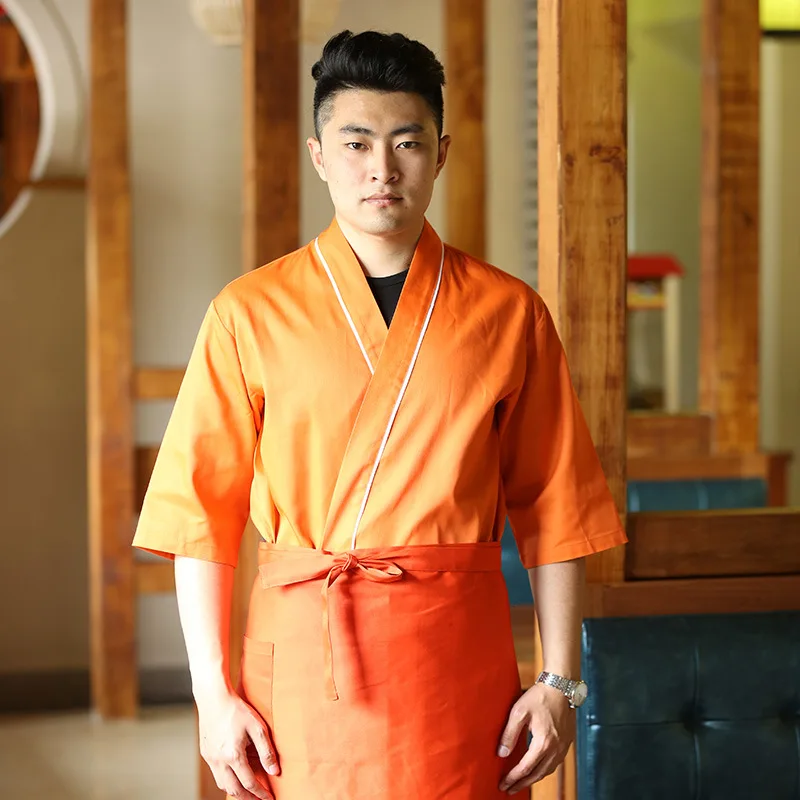 Korean, Japanese Food, Clothing, Japanese Workwear, Sushi, Kimono, Restaurant, Kitchen, Workwear, Chef, Costume Waiter