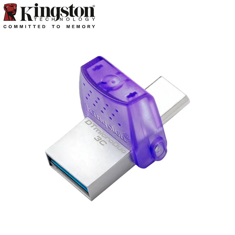 محرك أقراص فلاش USB Kingston-OTG ، DTDUO3CG3 ، USB ، محرك أقراص قلم Type-A ، محرك قلم Type-C ، 64 جيغابايت ، جيغابايت ، جيغابايت ، عصا الذاكرة لفون 15 برو
