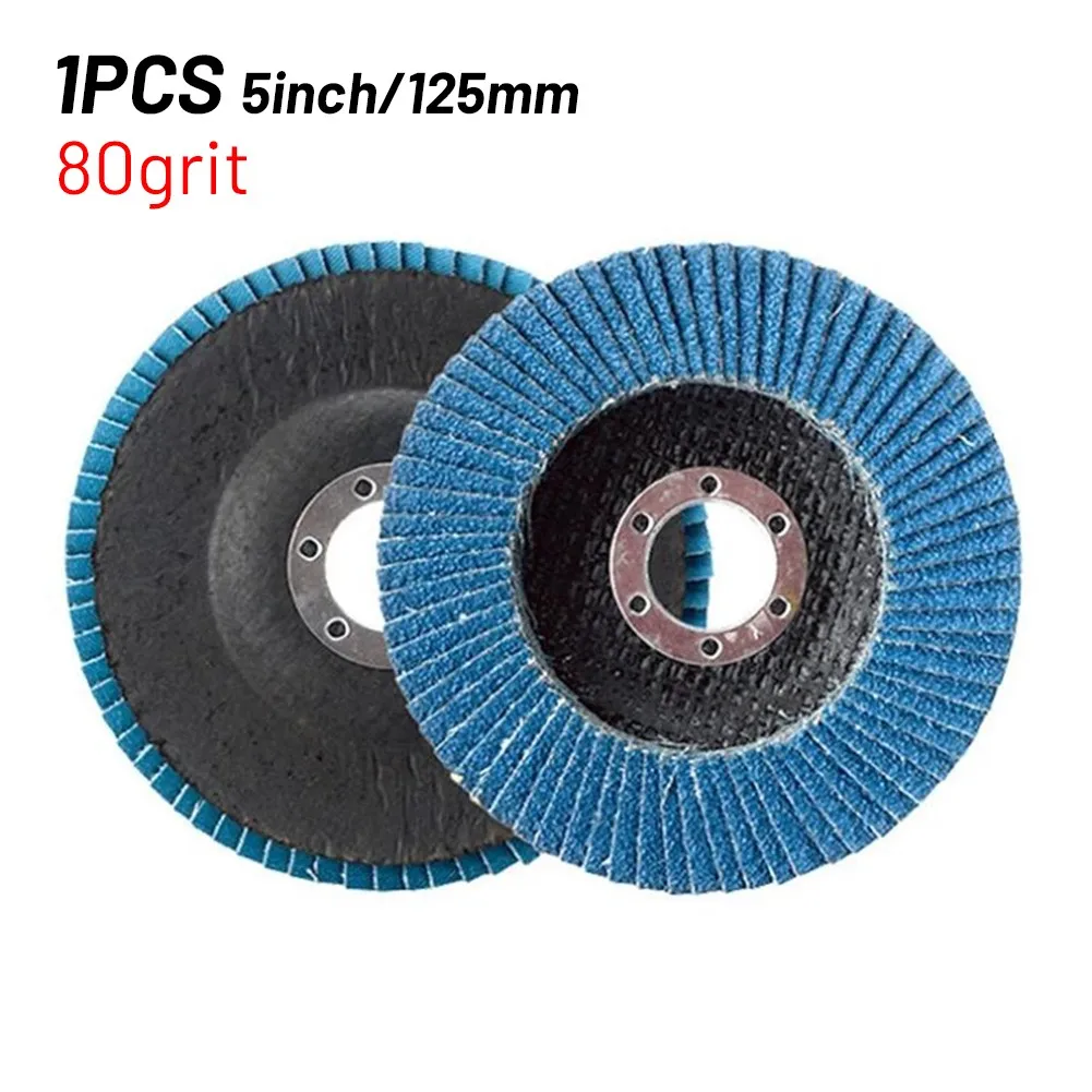 Hard-wearing Flap Sanding Discs Wheels 1pcs Angle Grinder Polisher Polishing 40/ 60/80/120 Grit 5\\\