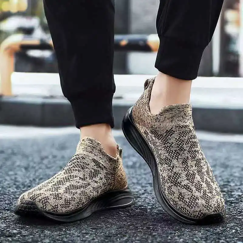 2026 Spring Autumn Men's Breathable Mesh Shoes Comfortable and Lightweight Foot Massage Running Leisure Socks Shoes size 39-46