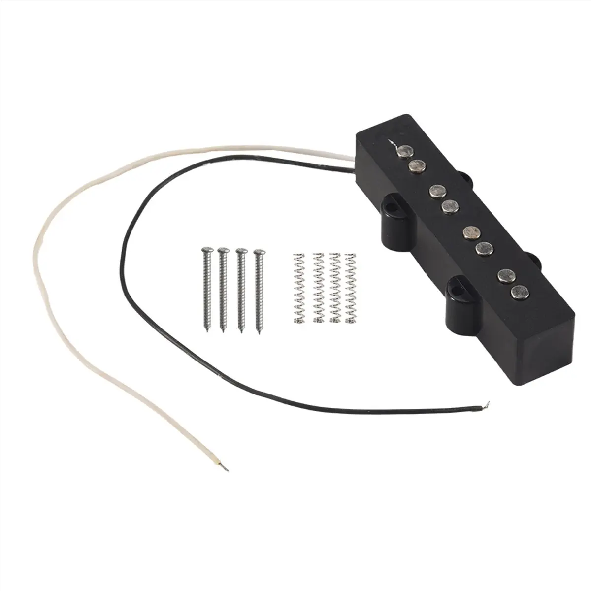 New Arrival Fashion Pro Electric Open Type Noiseless Bridge Pickup For 4 String Jazz Style,Black 92x18.3Mm
