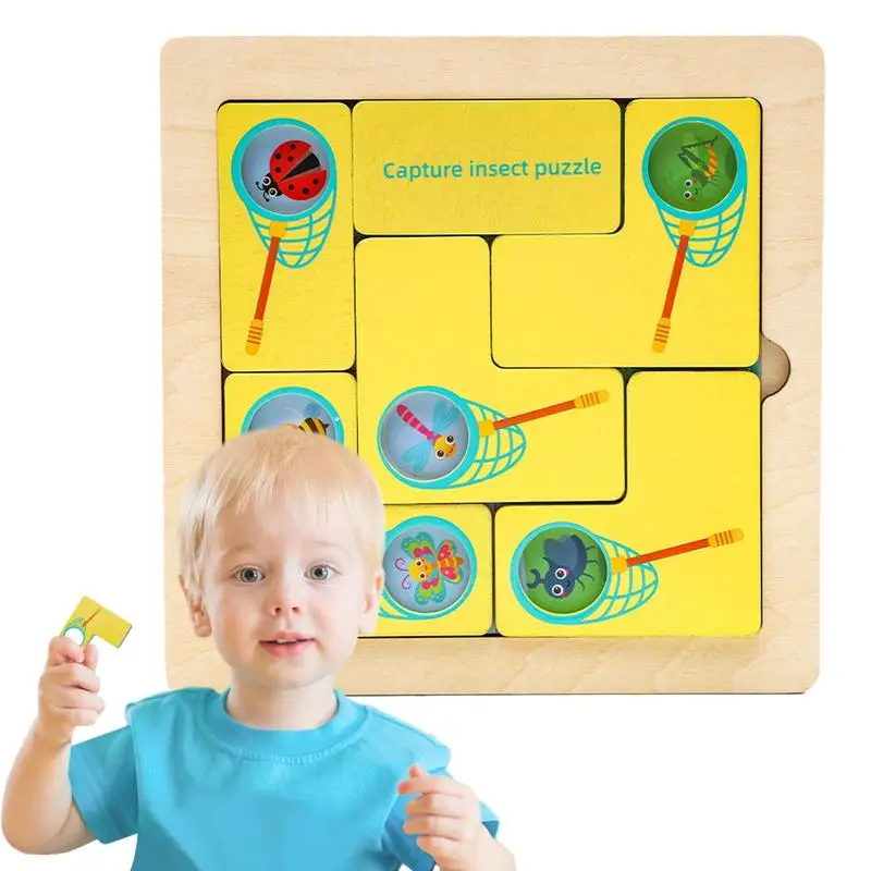 

Wooden Puzzle Toy Catching Game Hand-eye Coordination Early Educational Brain Teaser Boards game Toys For Children And Girls