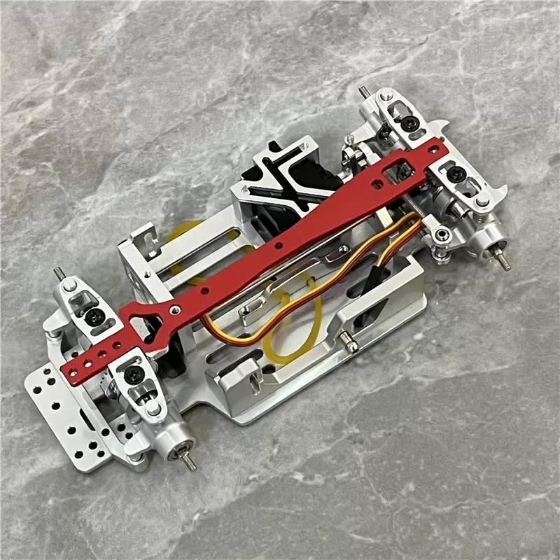 1/28 레이싱 드리프트 모기 자동차 MINI-Q RC 자동차 예비 부품용 금속 업그레이드 프론트 기어박스 시트