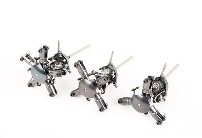 3 4 5 -Blades Metal Main Rotor Head for Align Trex 450 Helicopter KIT E325 Scale Airwolf Md500 Ec-135 RC Heli Simulated Aircraft
