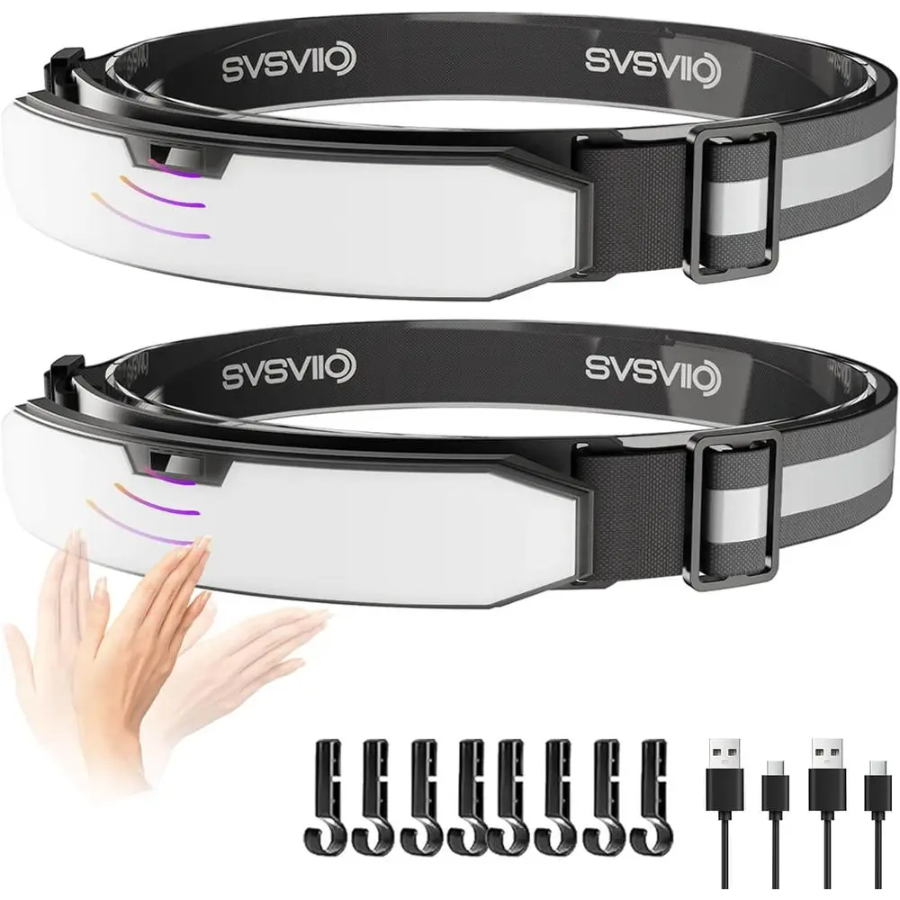 

Rechargeable Lamp with Motion Sensor & Red Light - 2PCS 1500 Lumen Super Bright LED Light for Camping, Hiking, Mechanic