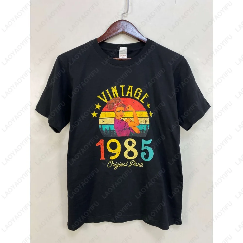 Vintage Made in 1986 40th Birthday 40 Years Old TShirts Summer Graphic Cotton Streetwear Short-Sleeve Gifts Tee Men Tops