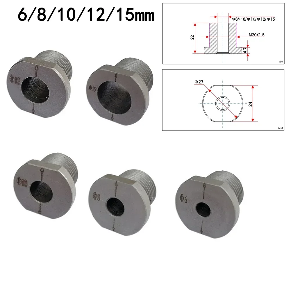 1pc Drill Bush 3In1 Hole Punch Accessory Metal Eccentric Drill Sleeve 6-15mm Doweling Jig Drill Bushing Woodworking Tools