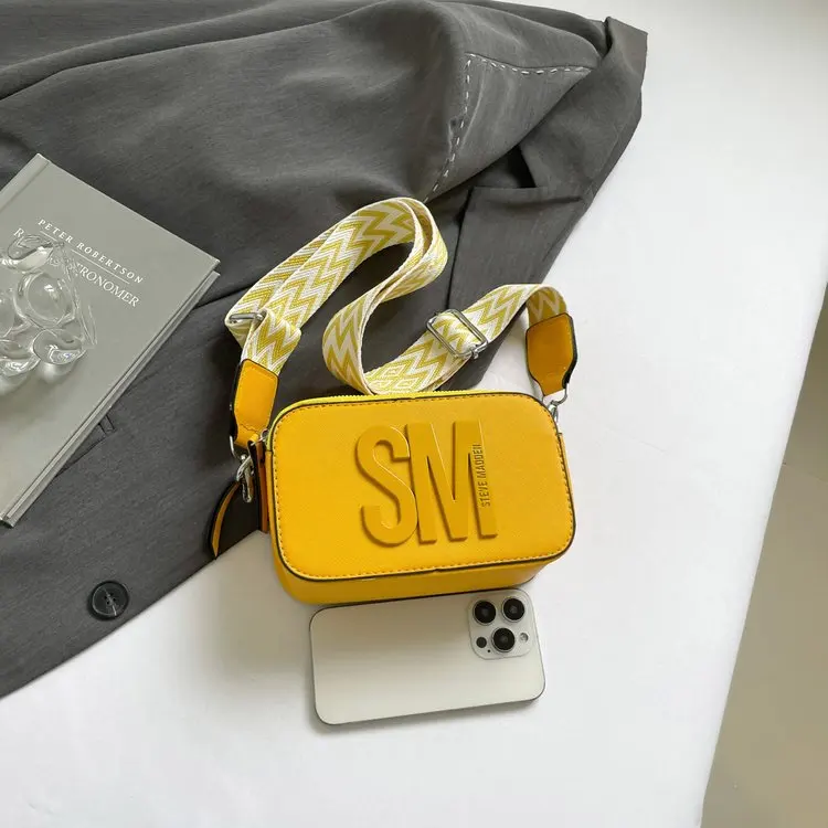 Petit sac carré imprimé Alphabet pour femmes, sac à main à bandoulière Design avec lettres, sac à bandoulière multi-voies en cuir véritable souple, 2026