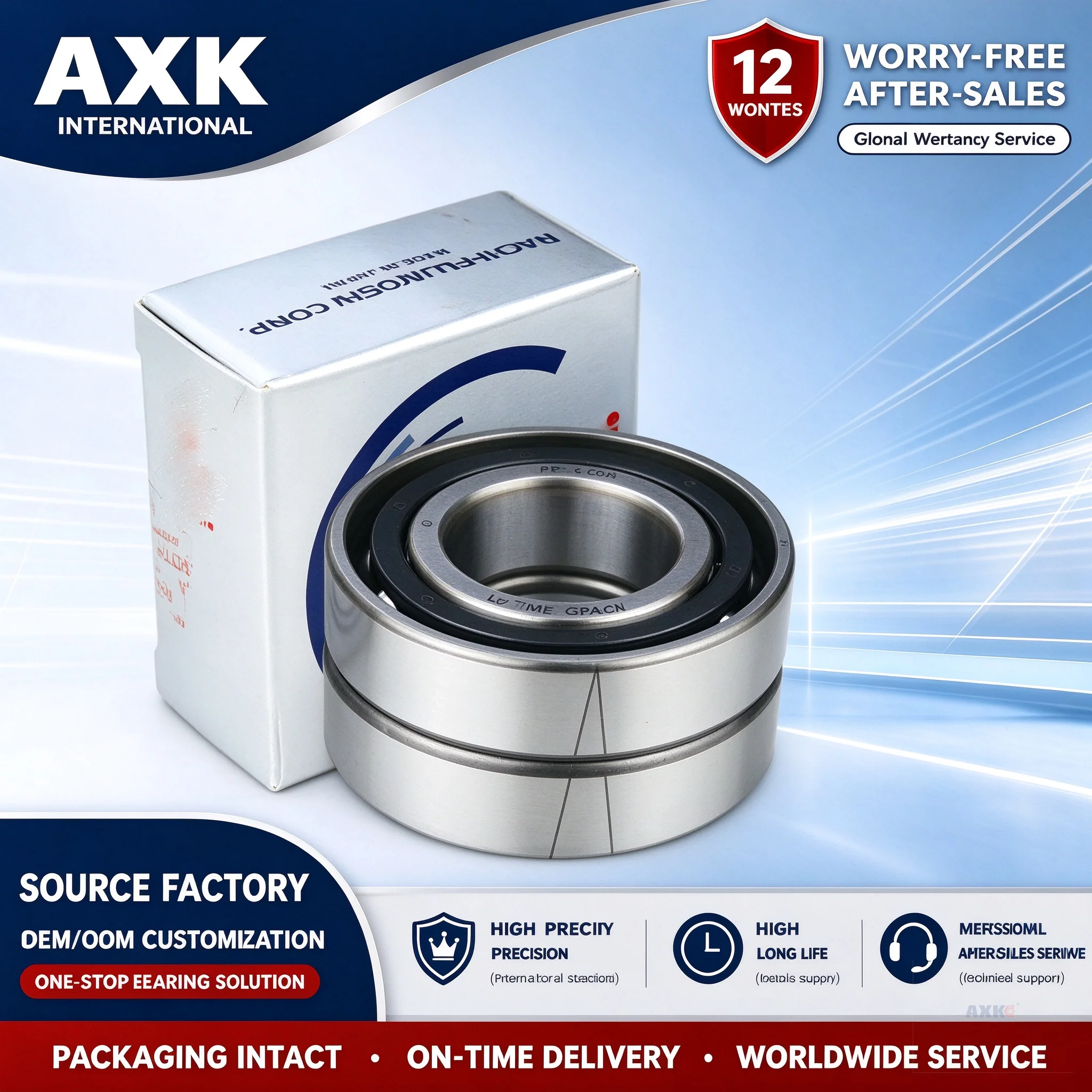 NACHI Spindle Angular Contact Bearing 7200 7201 7202CY U DB P4 P5 Duplex DB Matched Set For CNC Machine Spindle