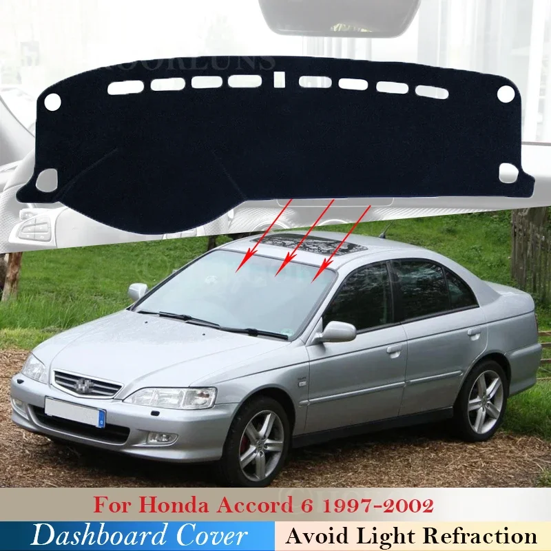 Dashboard Cover Protective Pad for Honda Accord 1997 1998 1999 2000 2001 2002 6 Car Accessories Dash Board Sunshade Carpet Rug