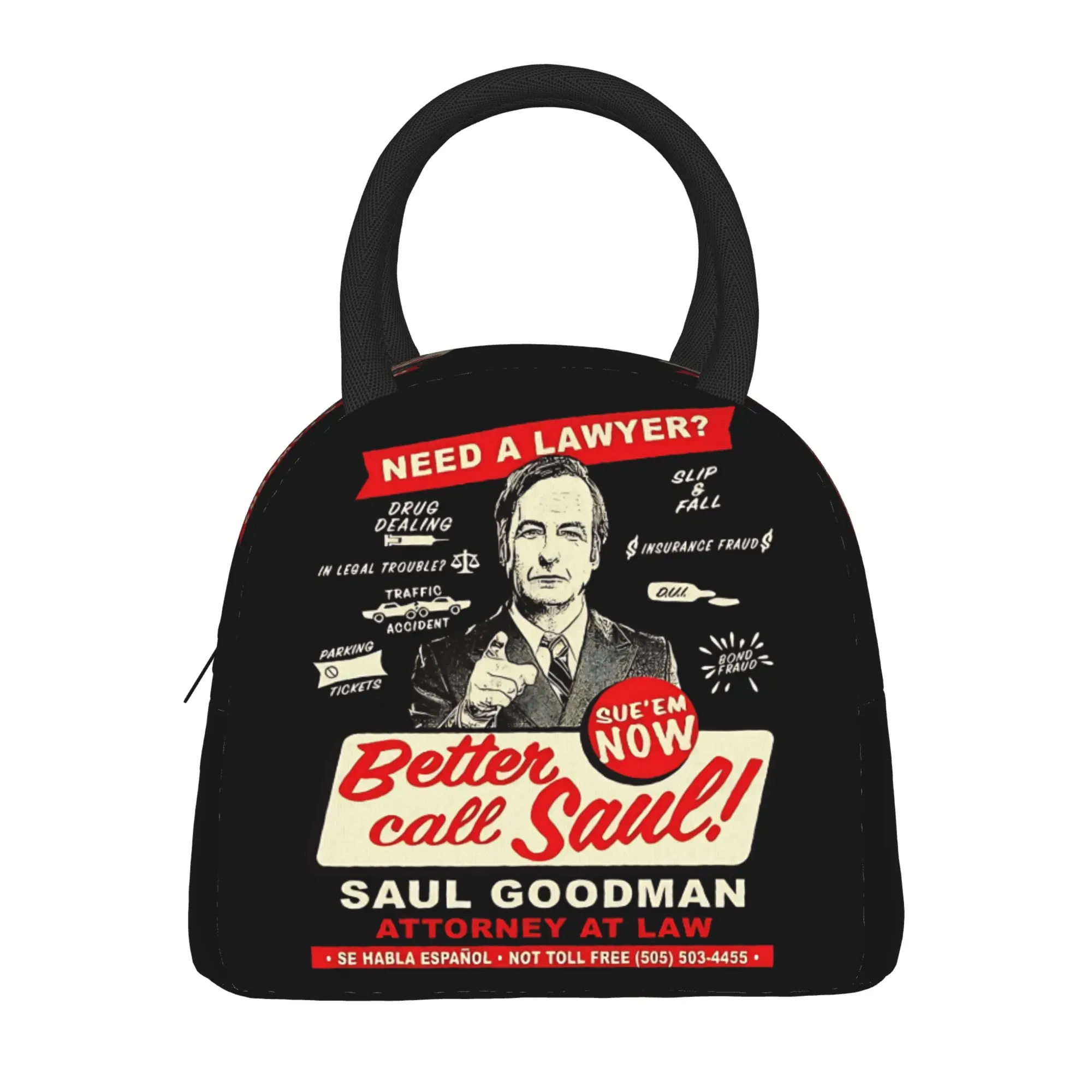 Sac à déjeuner thermique à fermeture éclair pour enfant, sac isotherme, sac à main, sac à déjeuner Breaking Bad Better Call Saul
