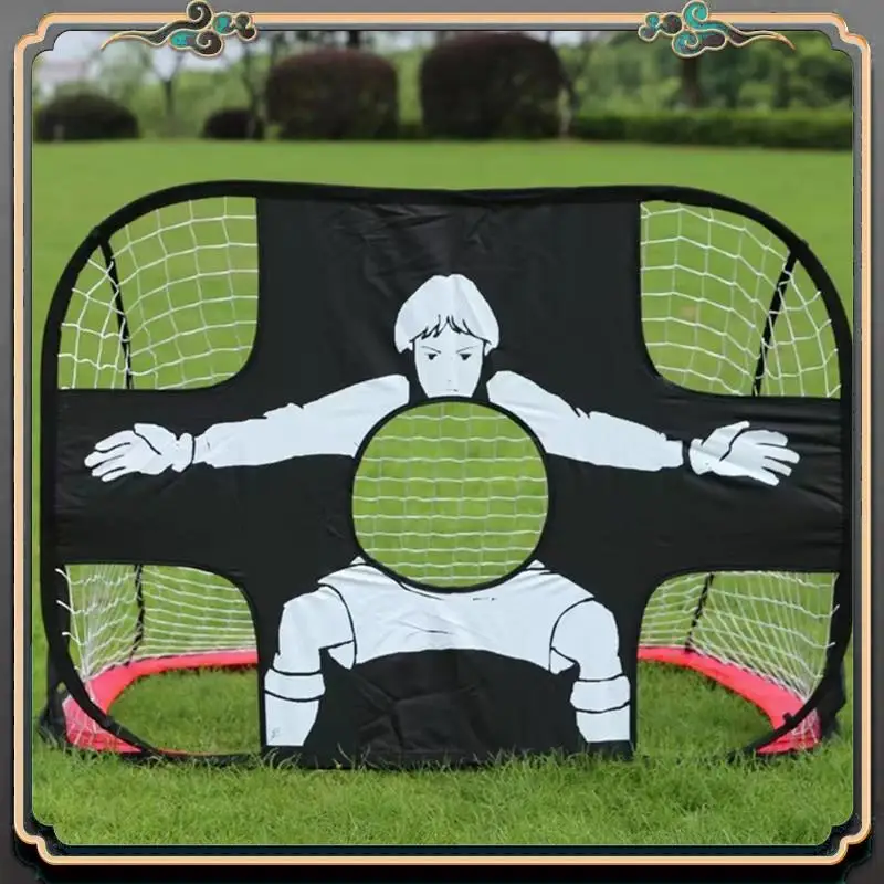 

Premium 2-In-1 Portable Foldable Mobile Children's Football Goal Football Tennis Rack Multifunctional Training Ball Rack