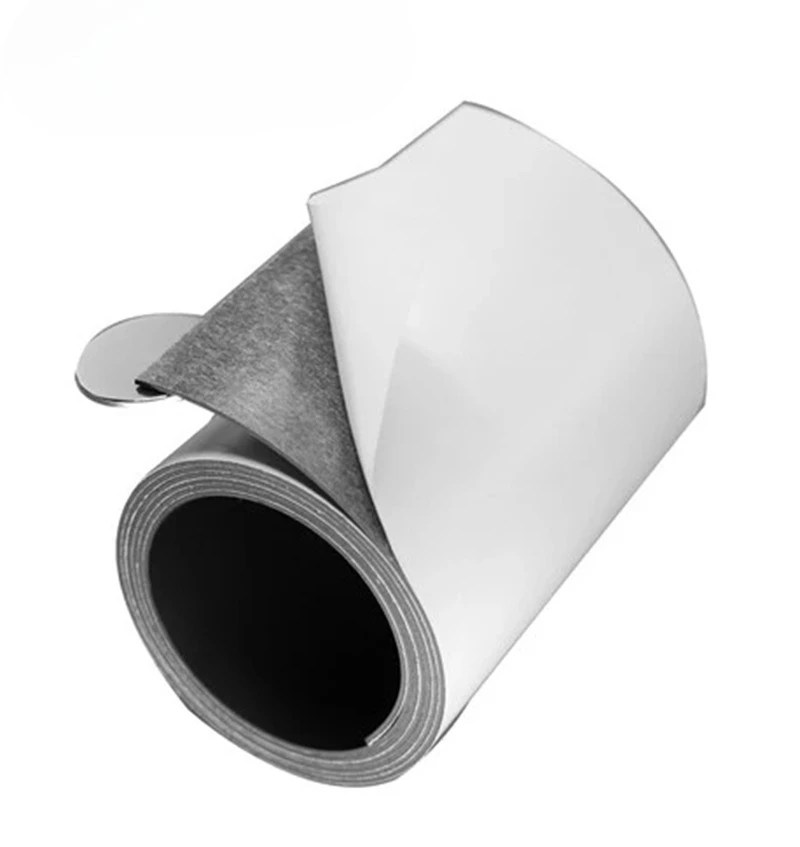 Fita magnética de borracha autoadesiva, largura 100mm, espessura 1mm, ímã flexível forte para geladeira, pôsteres fotográficos, corte livre