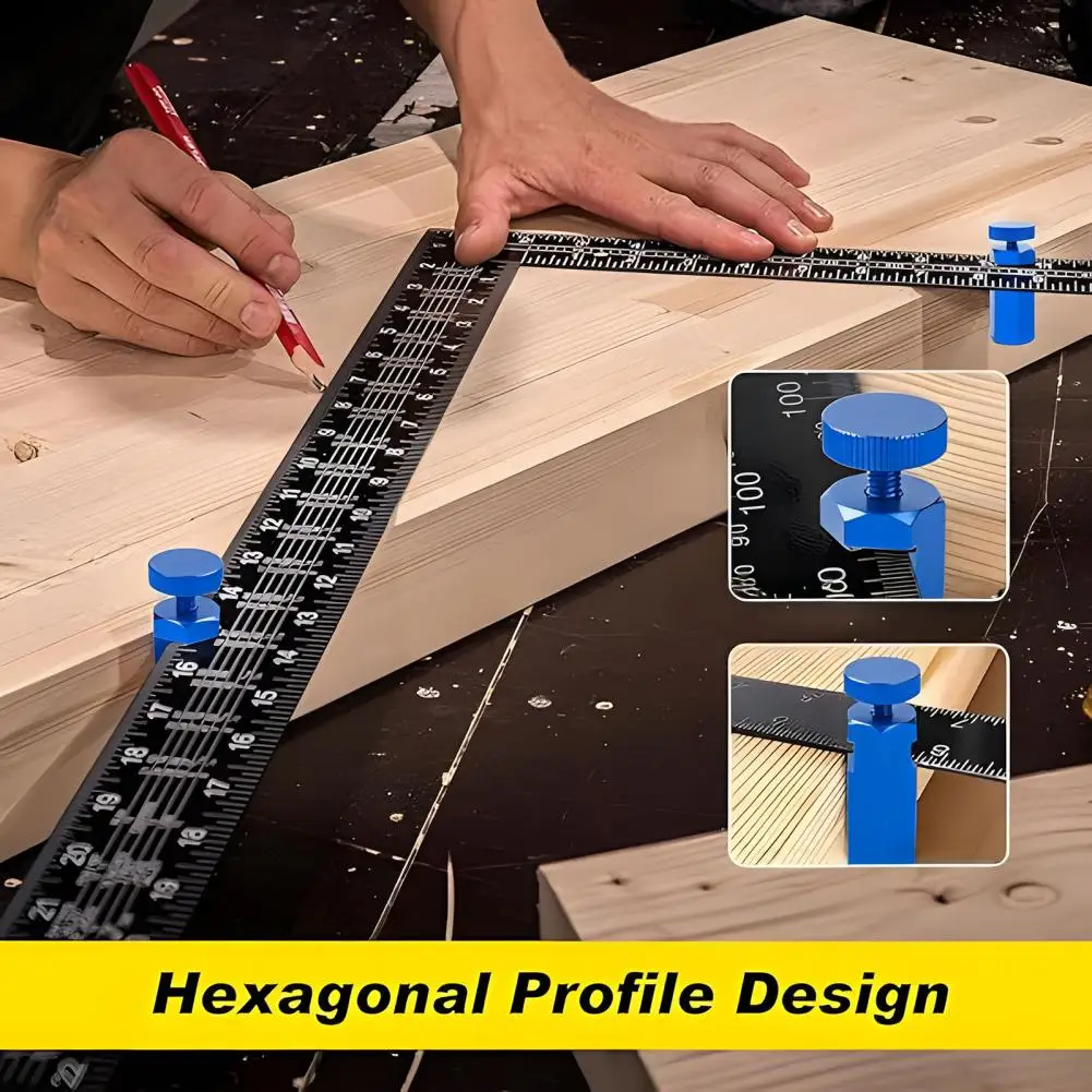 

Инструмент для измерения высоты ступеней, 2 шт., высокая линейка для измерения лестниц с фиксирующими винтами, кронштейн от потери деталей, портативный столярный измеритель для каркасных работ