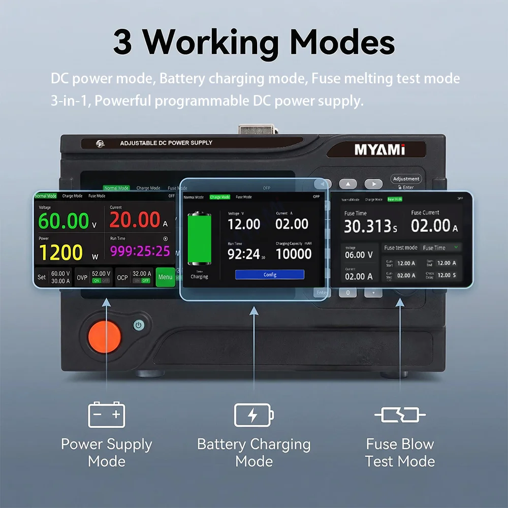 MYAMi Lab 15V 20V 32V 50V 64V 100V 150V 200V 300V 400V 500V 600V 800V Adjustable Bench Ac To Dc Programmable Power Supply