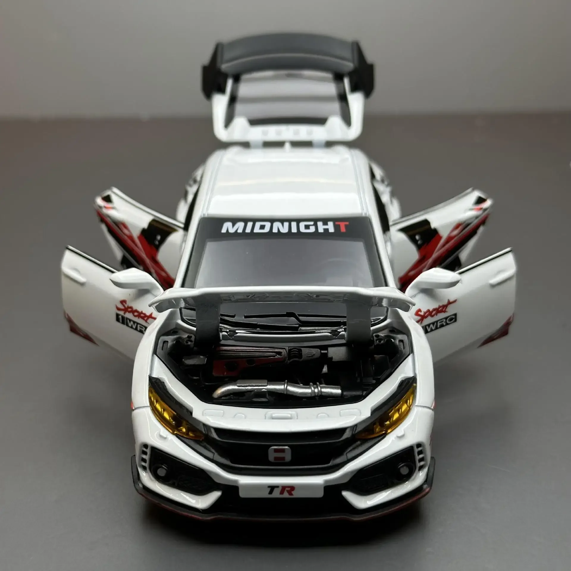 1/32 Honda Civic Type-R Super Modified Sport Car Alloy Metal Diecast Model Car Collection Modle Ornaments Gifts for Boyfriend