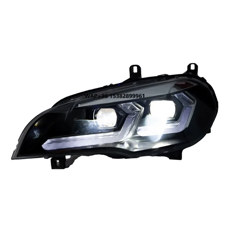 Car Lights for X5 E70 2007-2013 LED Auto Headlight Assembly Upgrade Newest Design Bicofal Lens Dynamic Lamp Tool Accessories
