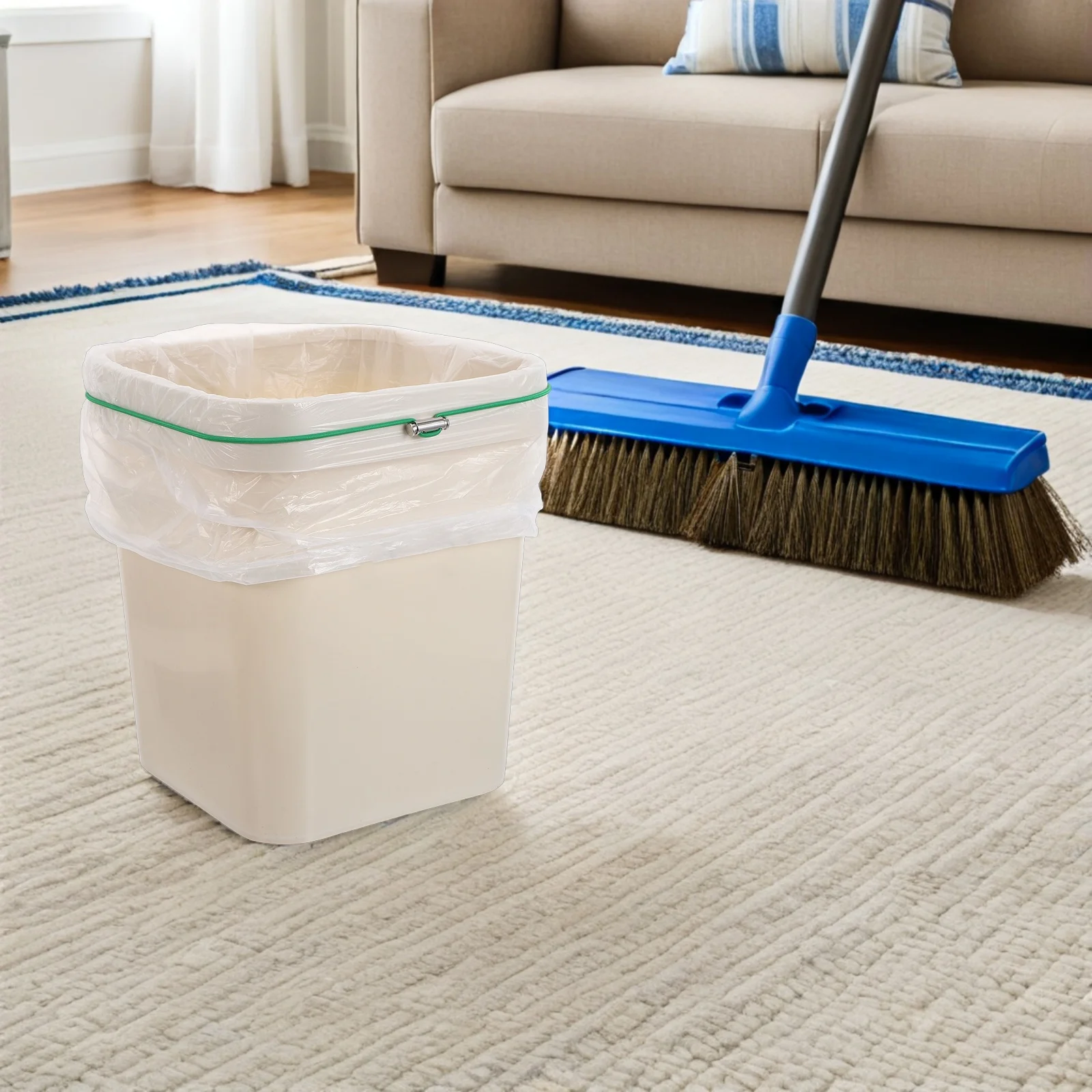 9pcs Garbage Can Bands Adjustable Elastic Trash Bin Strap For Kitchen Tables Picnic Party Waste Basket Litter Box Cord