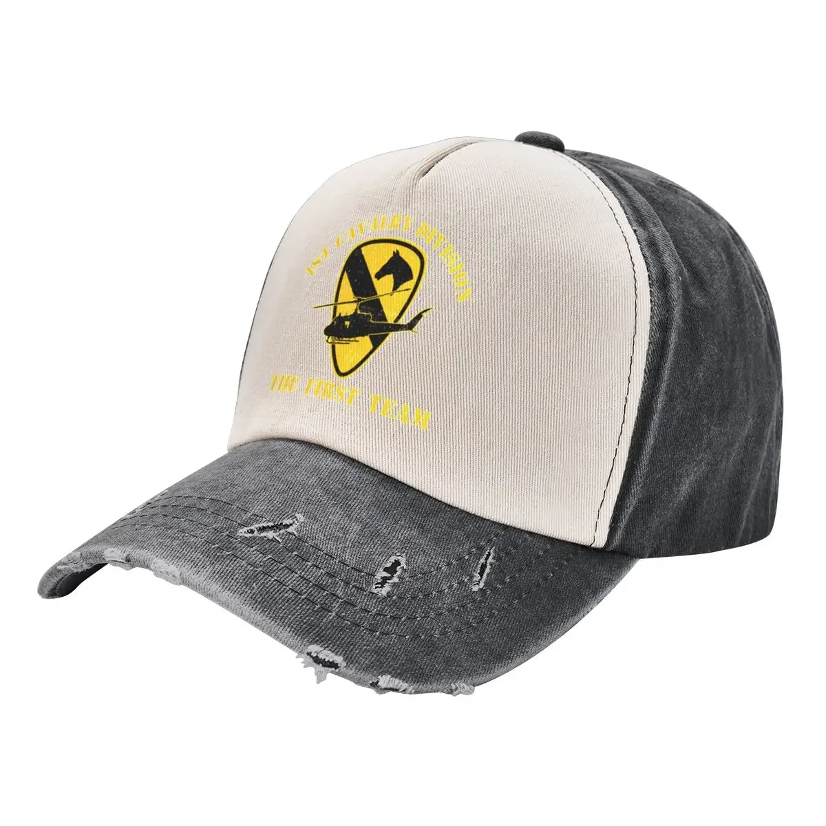 1ST CAVALRY DIVISION / THE FIRST TEAM Cowboy Hat Hip Hop Beach Outing Men Caps Women's