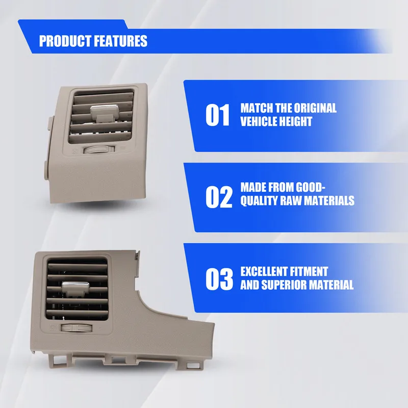 Montaje de salida de aire acondicionado para salpicadero de coche, Panel de ventilación izquierdo y derecho para Toyota Corolla 2007-2013, A/C, cubierta LHD