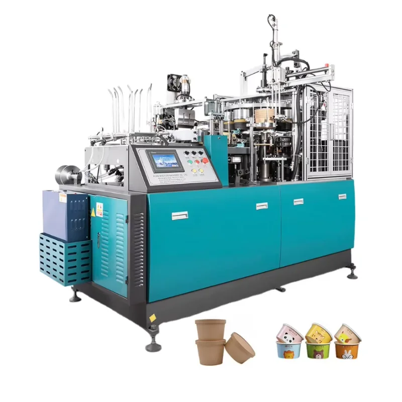 Factory New Automatic Paper Cup Making Machine Customizable Paper Bowl Paper Cup Production Line Machinery Manufacturer in China