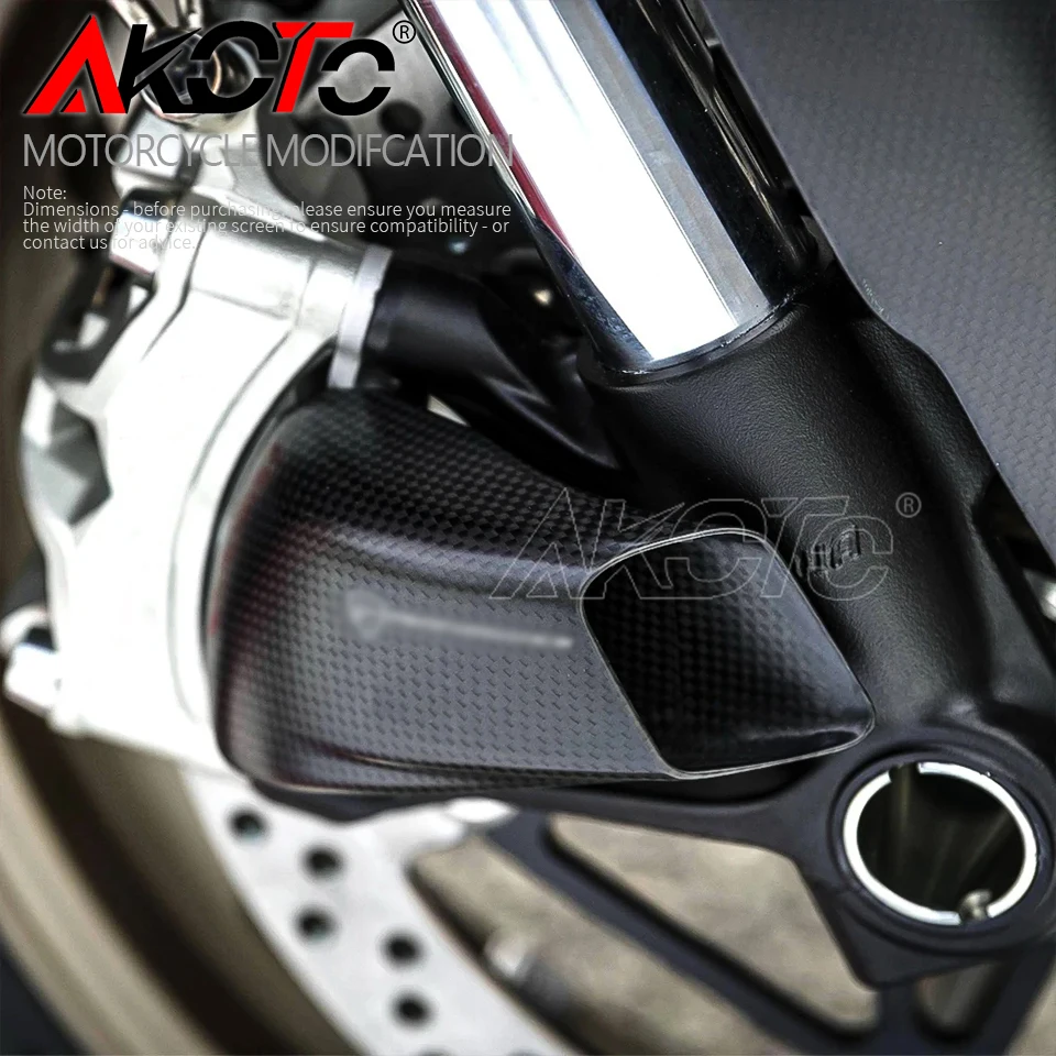 Voor Ducati Panigale Streetfighter Mts V4 V 4S V 4Sp Sp Sp2 Koolstofvezel 100Mm Voorremklauw Radiator Afdekking Luchtkanaalremkoeling