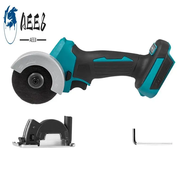 

AEE8-76Mm Brushless Electric Angle Grinder Speed Adjustment Cordless Polishing Cutting Woodworking Tool For 18Vbattery