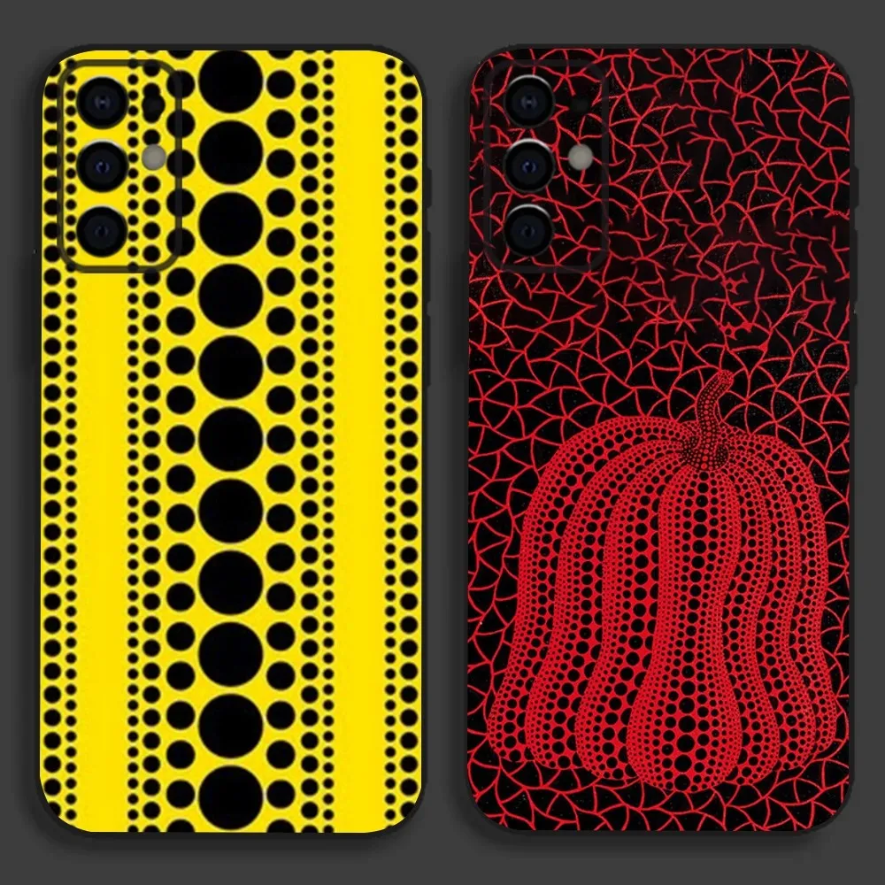 

Yayoi Kusama Pumpkin Phone Case For Samsung S24,S21,S22,S23,S30,Ultra,S20,Plus,Fe,Lite,Note,10,9,5G Black Soft Cover