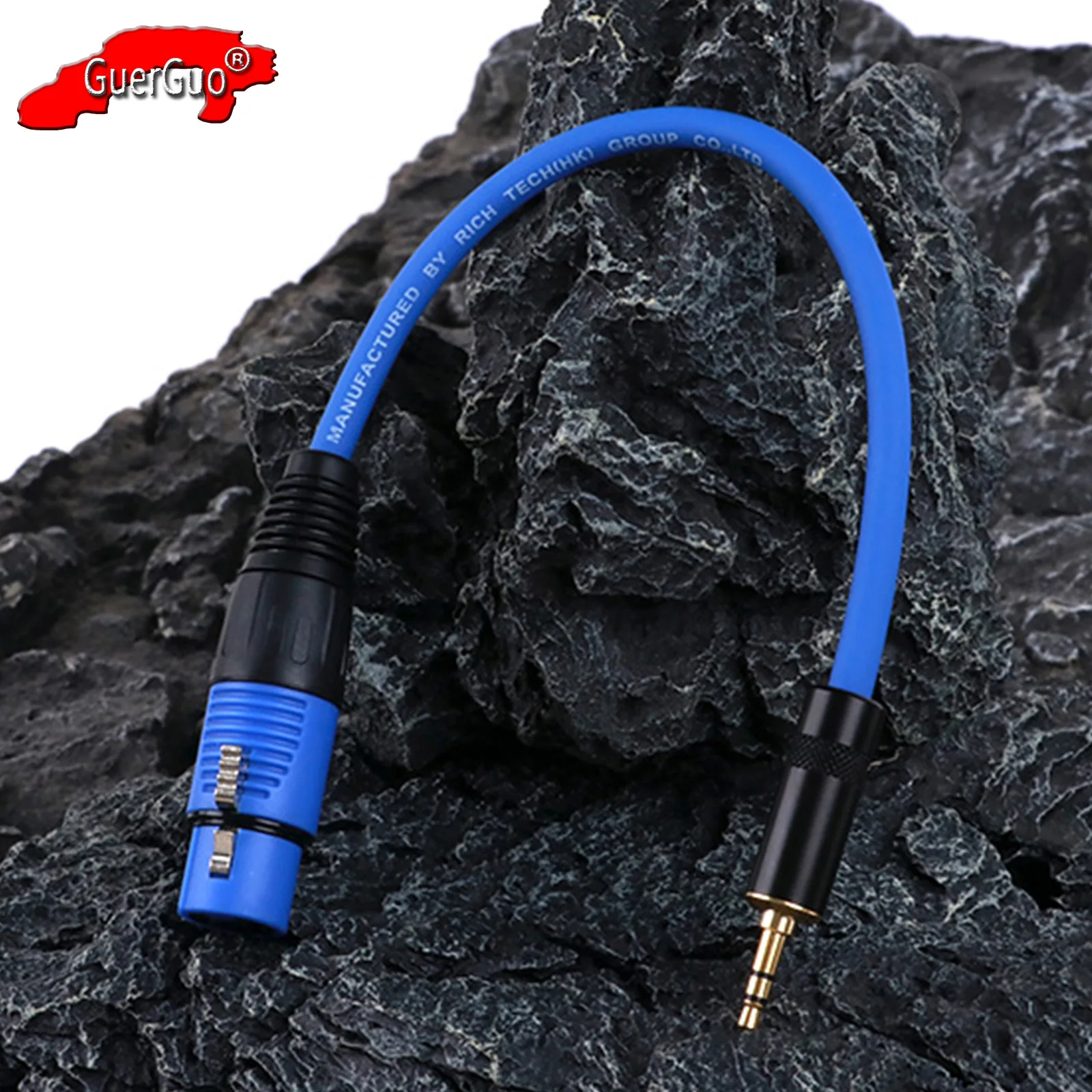 

Plastic Shell 3Pin XLR Female to 3.5mm TRS Jack Male Aux Connector Audio Extension Cable Adapter for Instrument Mixer Amplifier