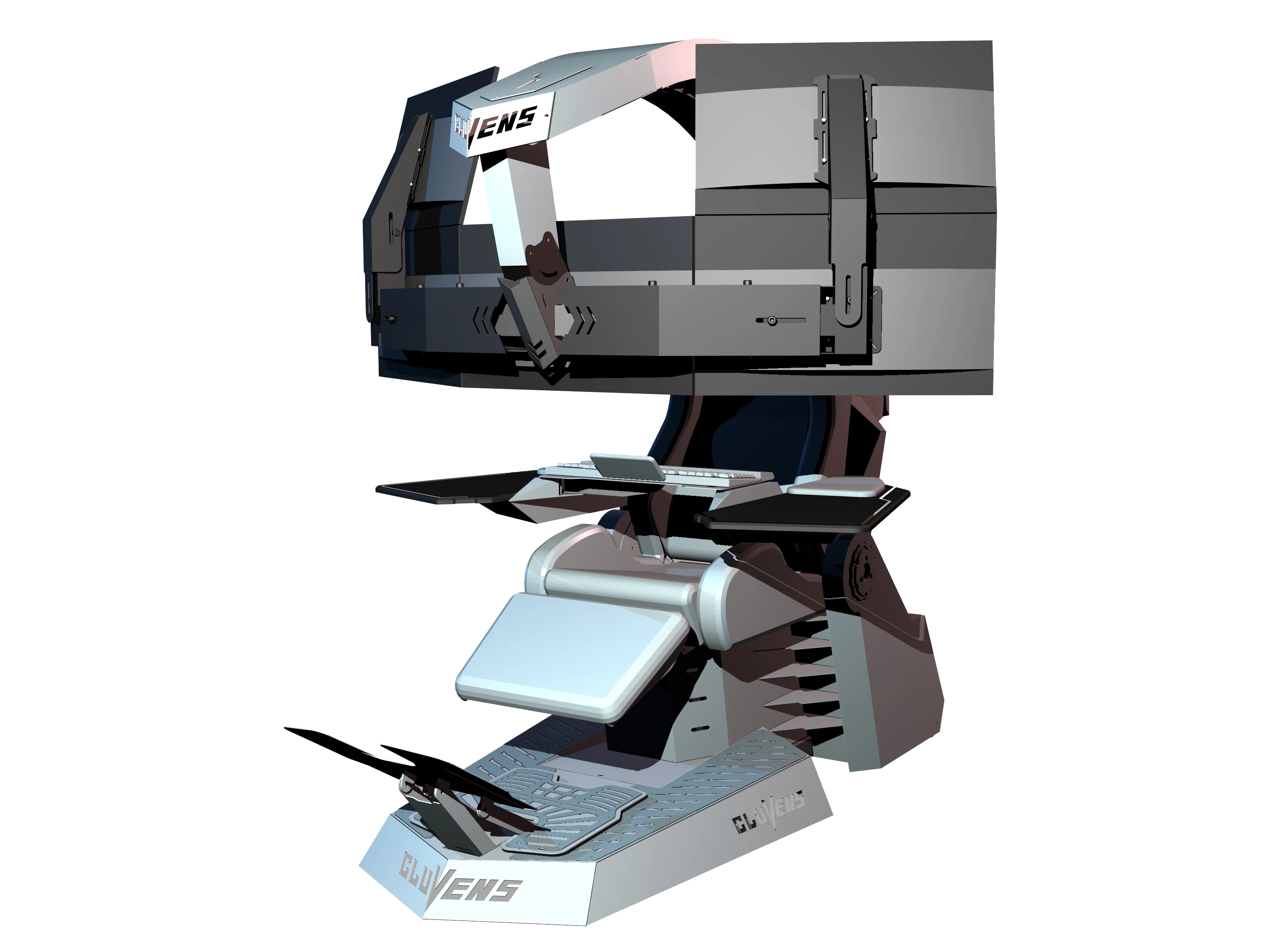 Il miglior IMPERATORE per Home Office funziona CLUVENS UNICORN Sedia da gioco per PC Cockpit con massaggio termico RGB e gravità zero come INGREM