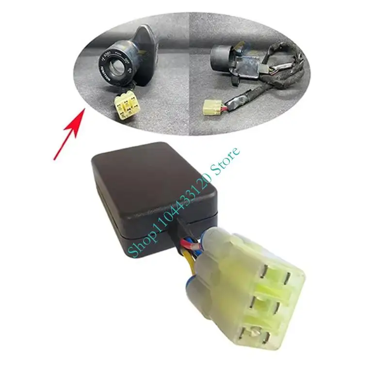 Attached Wire Anti-Theft Immobiliser Emulator Part for XSR900 MAJESTY 400 XSR700 MT03 MT07 Motorcycles 2002-2021, Black