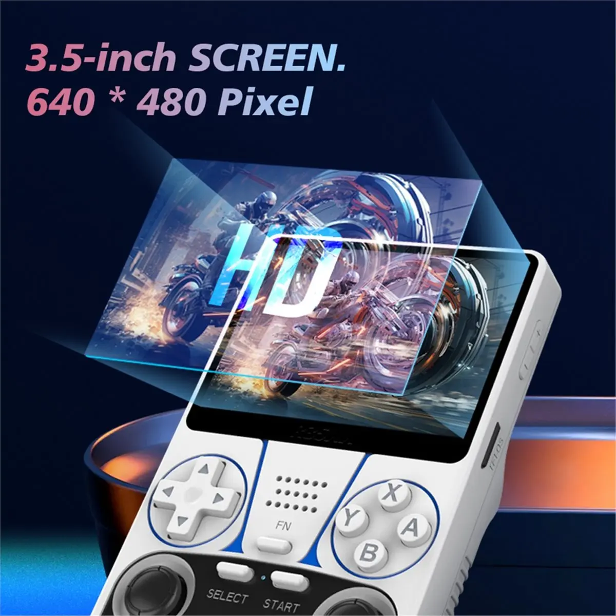 A86G NEW R35XX Handheld Game Console 3.5Inch IPS Screen 128GB Video Game Console Wifi Arkos System 3200mah Battery A