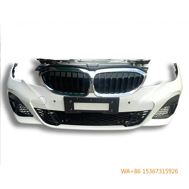 

For 3 Series G20 Front Bumper, Grill, Grille, Radiator Fan, Parking Sensor, Wiring Harness, Trailer Cover, Headlights