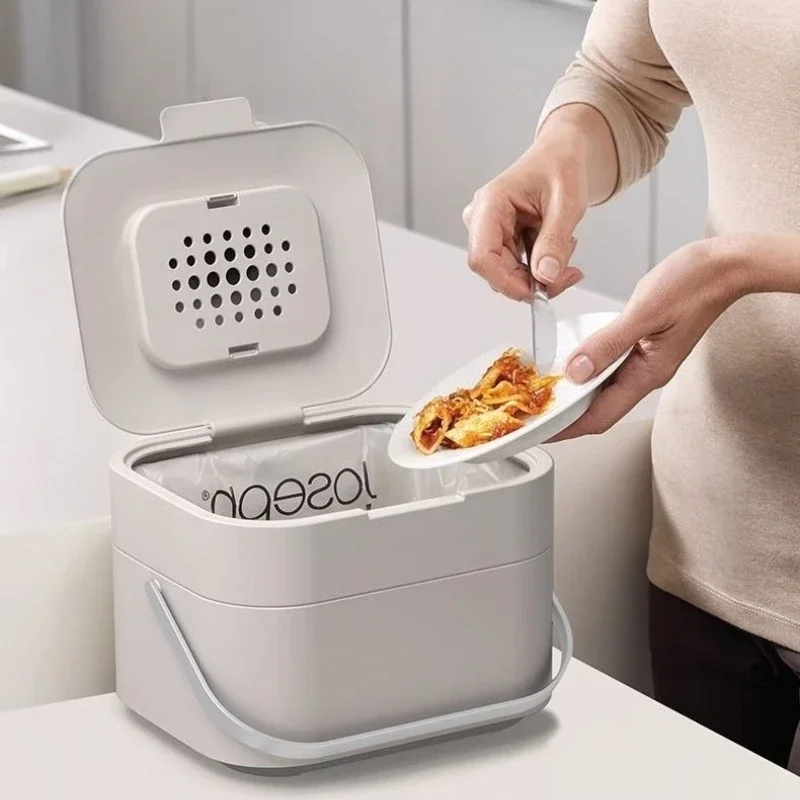 

Luxury Trash Can Portable Food Waste Trash Can Wet Trash Can Storage Cartridge Kitchen Odor Removal Household Cleaning Tools