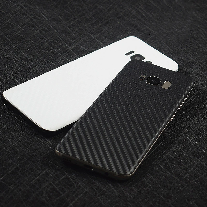 3D Carbon Fiber Skin Film Wrap Skin Phone Back Paste Sticker For SAMSUNG Galaxy S10 Plus S10e S8 S9 Plus Note 9 8 A9S A8S A750