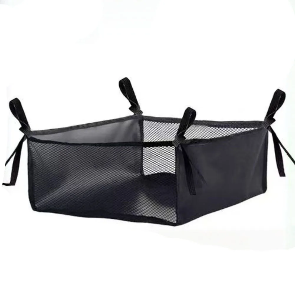 

Wheelchair Under Seat Storage Carrier Elderly Rollator Mesh Organizer Bag Trolley Wheelchair Seat Storage Bag 35*31*16cm 600D