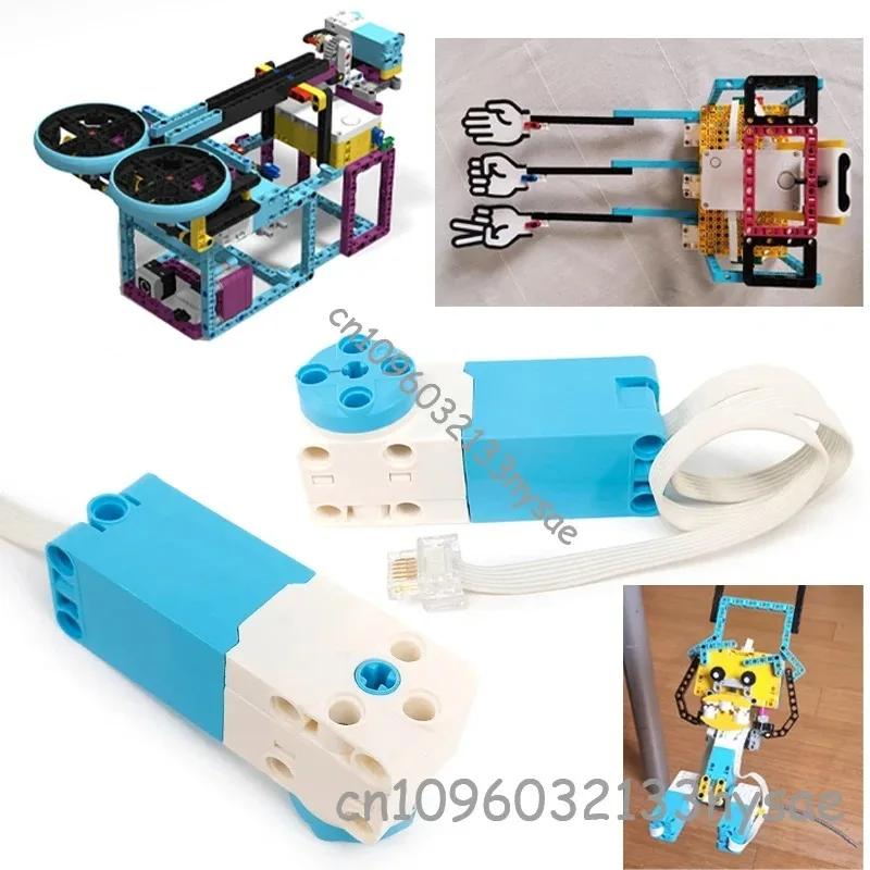 1-3 Stuks Elektronica Onderdelen SPIKE Grote/Medium Hoekige Motoren 45602 Fit SPIKE 45678 Bricks DIY Speelgoed Compatibel met 54675 69730