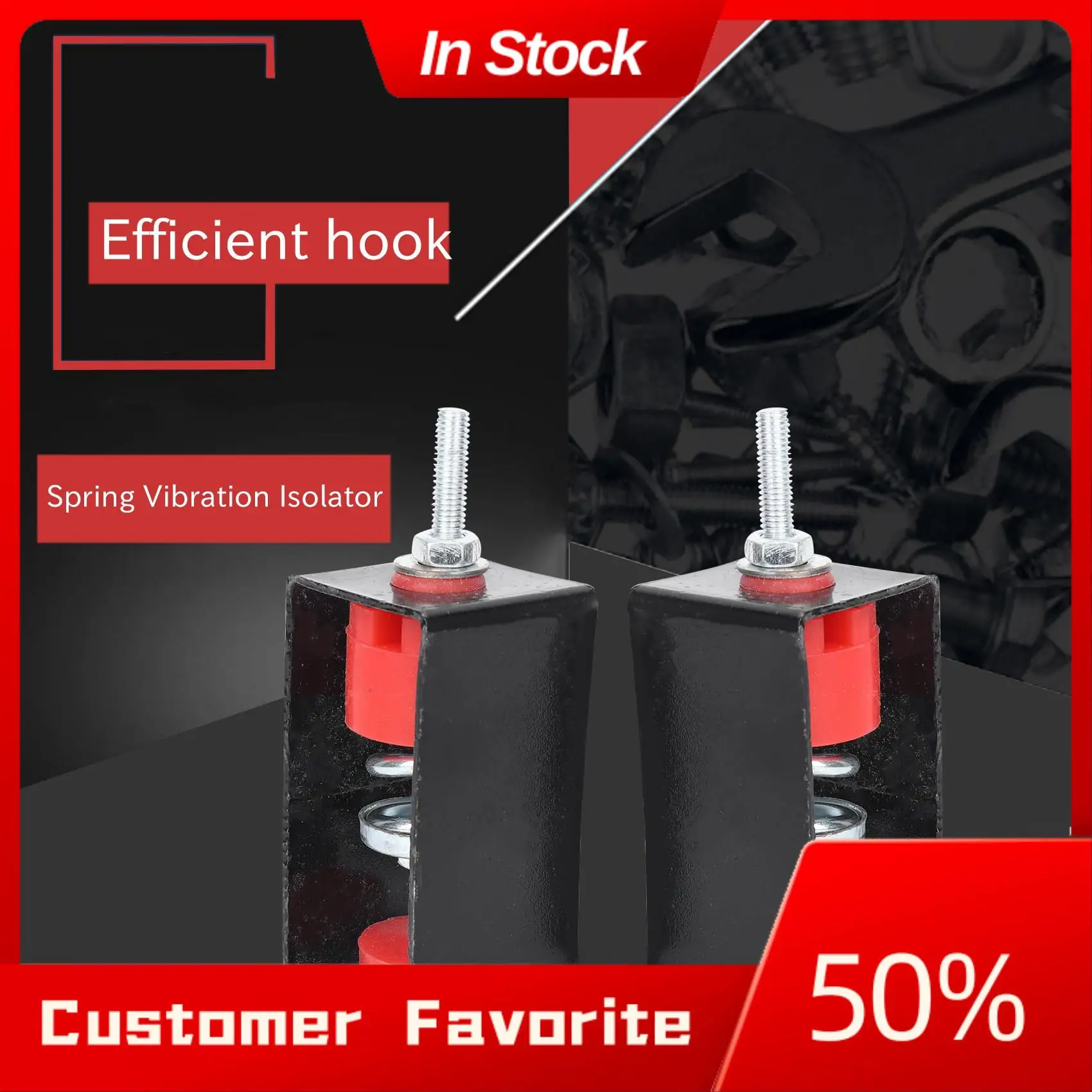 AT03 Top Elastomeric Hanger - Spring Vibration Isolator - Anti Vibration Ceiling Suspended Mounted - Studio, Home Theater (2 Pac