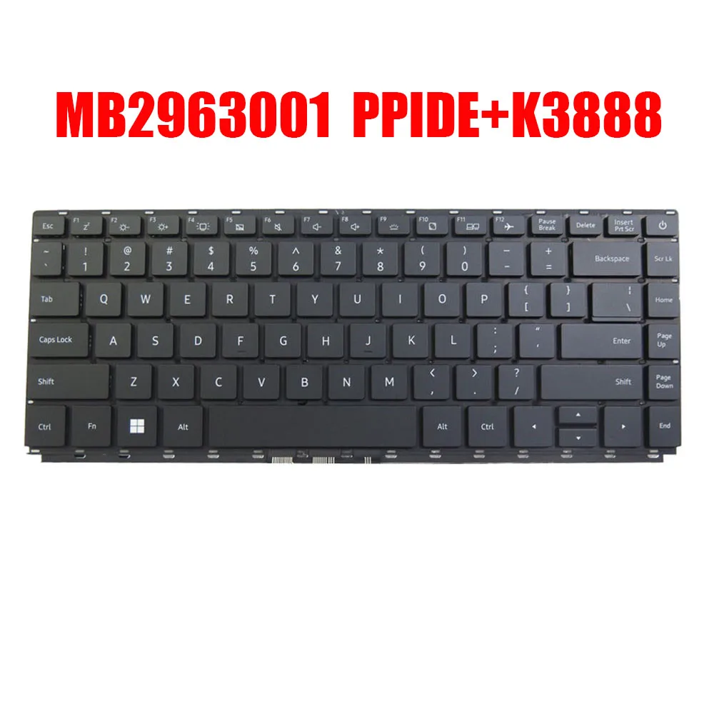 Ersatz Laptop Tastatur mb2963001 ppide k3888 Englisch uns schwarz mit Hintergrund beleuchtung neu