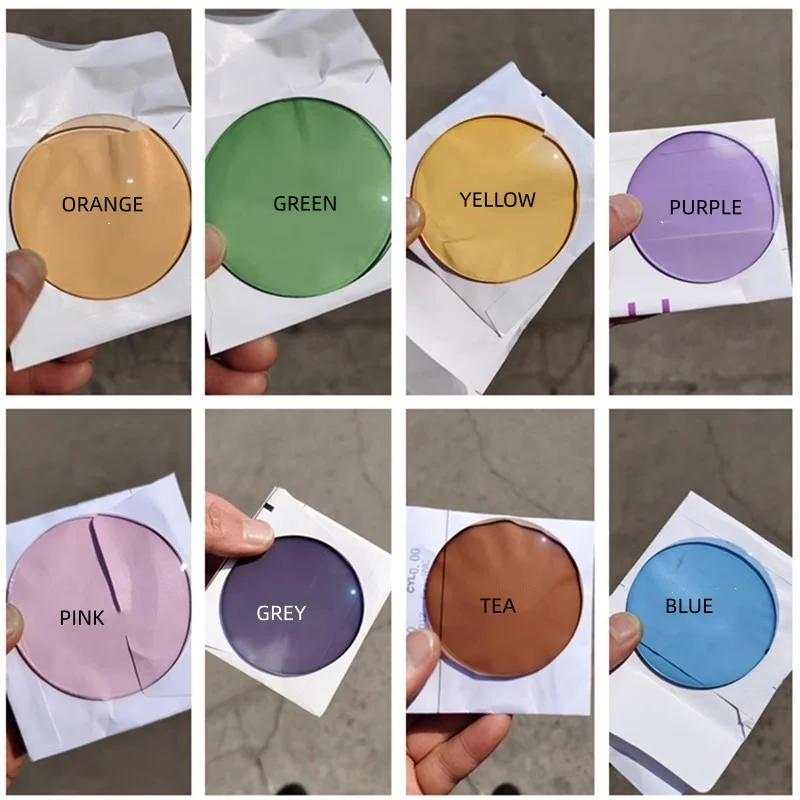 عدسة فوتوكروميك UV400 التقدمية 1.56 1.61 1.67 1.74 وصفة طبية CR-39 عدسات شبه كروية من الراتنج