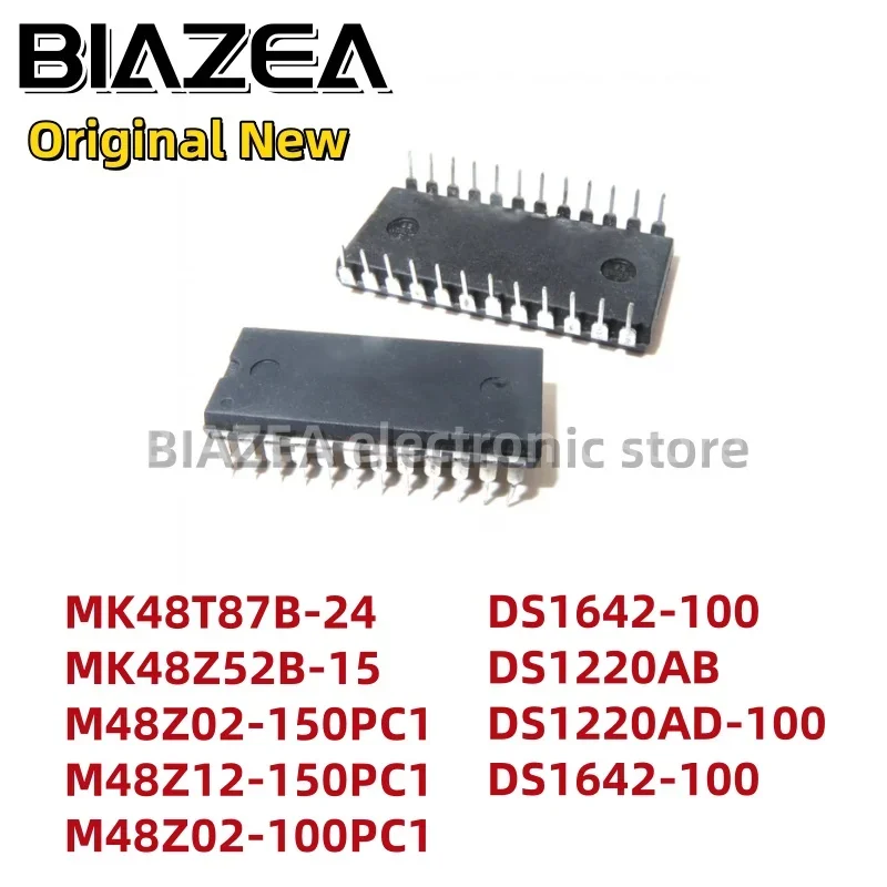 1piece MK48T87B-24 MK48Z52B-15 M48Z02-150PC1 M48Z12-150PC1 M48Z02-100PC1 DS1642-100 DS1220AB DS1220AD-100 DS1642-100 DIP24