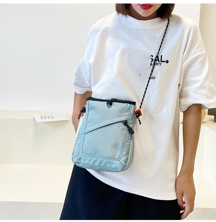 Japanese Square Messenger Bag Fashion Casual Small Canvas Handkerchiefs Shoulder Diagonal Waterproof Package Diagonal Canvas Bag