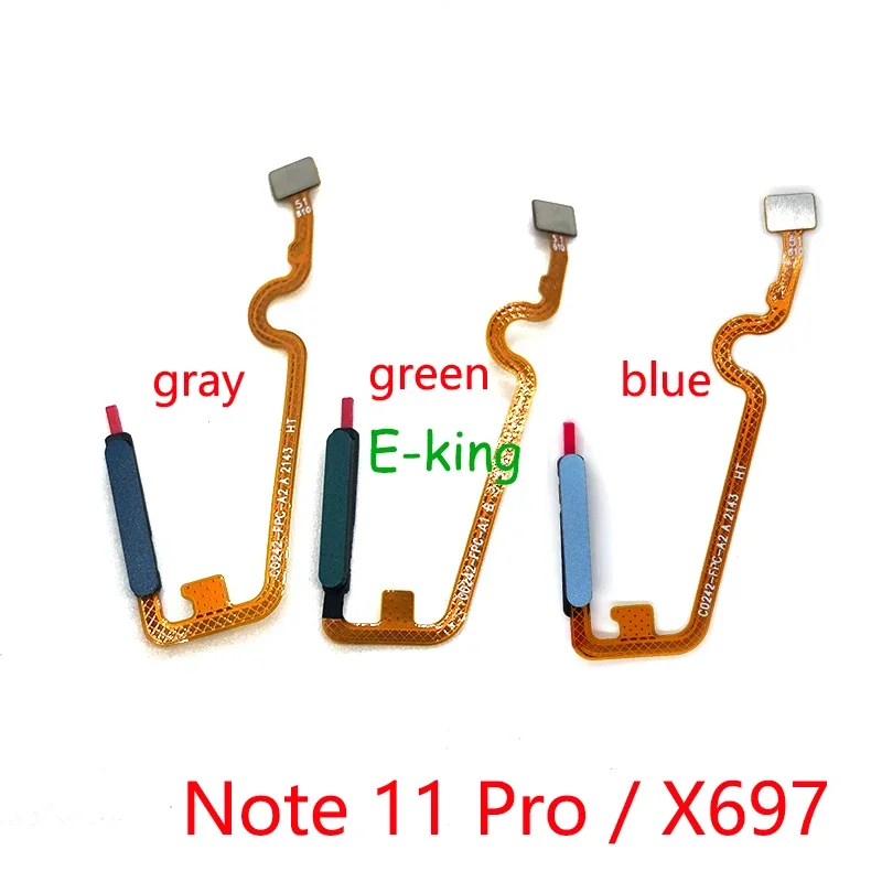 For Infinix Note 7 8 10 11 Pro X690 X692 X693 X695 X697 Fingerprint Reader Touch ID Sensor Return Key Home Button Flex Cable