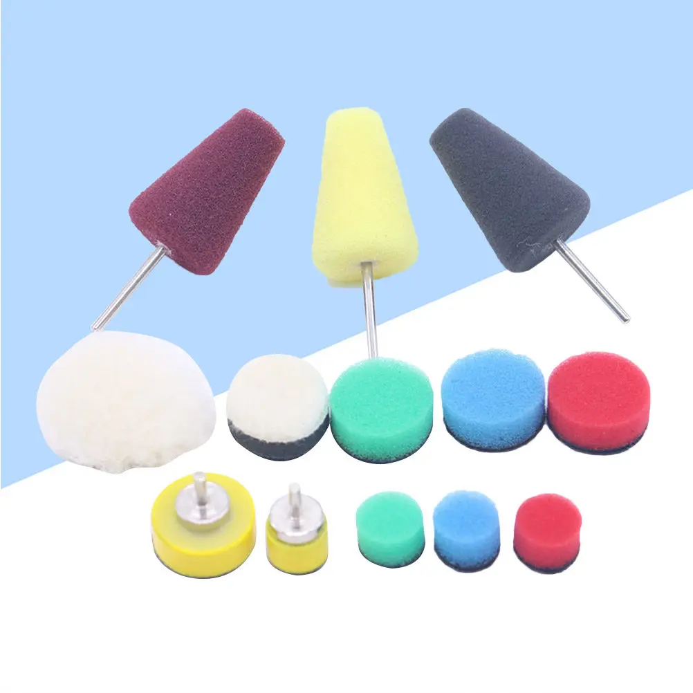 13-in-1 Sponge Polishing Buffing Pad Set for Car Waxing Polishing Sealing Paint Enhancement Auto Detailing Scratch-Free Finish